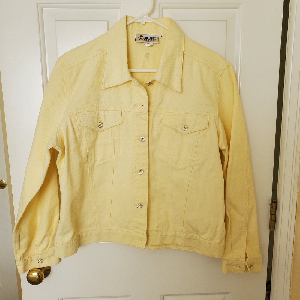 Women's Christine Alexander Denim Jacket. Size Medium
